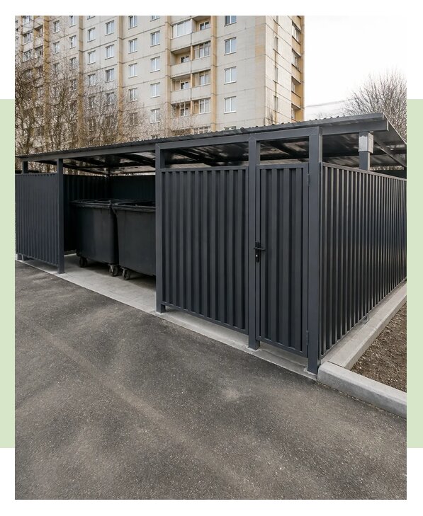 Ограждение контейнерной площадки в Черняховске по цене от 9327 р. | ЗаборЭксеперт-Чрх